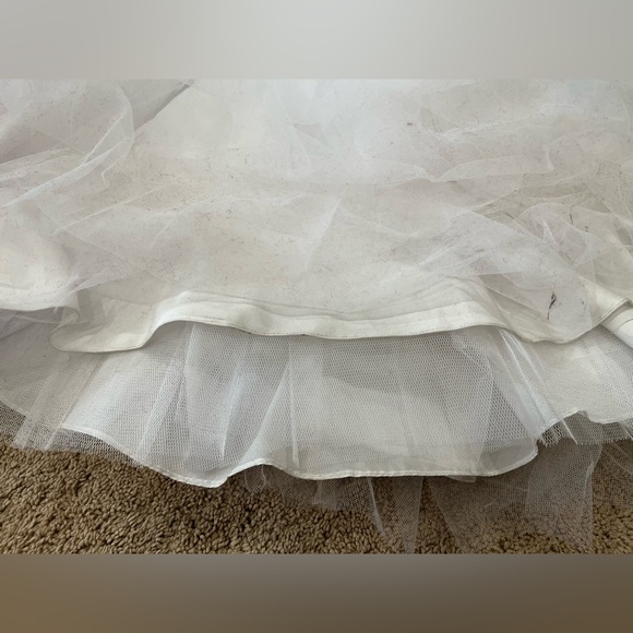 Oleg Cassini Strapless Wedding Dress with Beading A-line - Picture 14 of 14